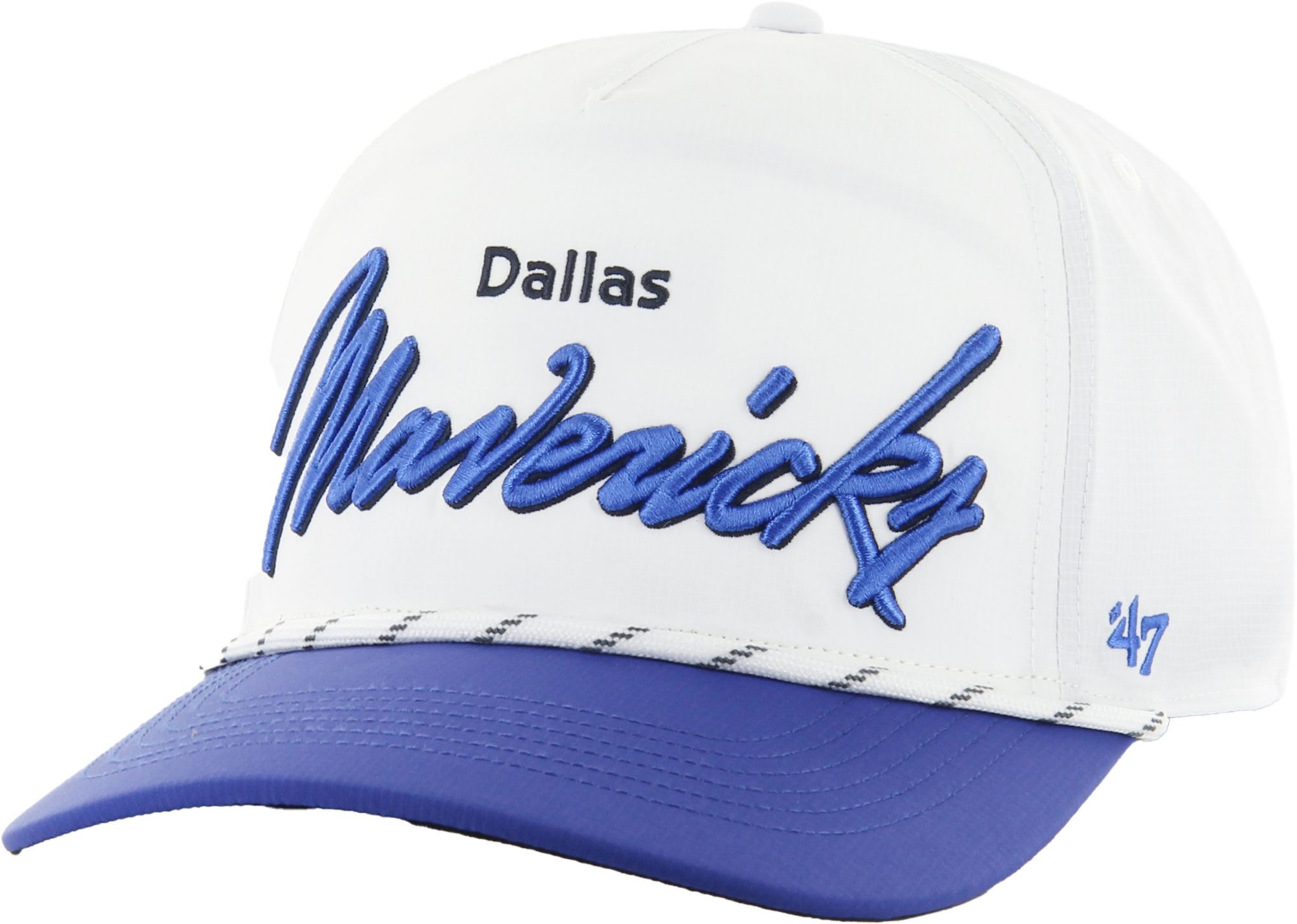 '47 Adult Dallas Mavericks White Chamberlin Hitch Adjustable Hat