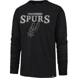 '47 Men's San Antonio Spurs Black Linear Franklin Long Sleeve T-Shirt