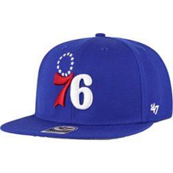 '47 Brand Adult Philadelphia 76ers No Shot Captain Snapback Hat