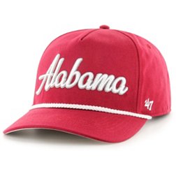 ‘47 Men's Alabama Crimson Tide Crimson Overhand Script Hitch Adjustable Hat