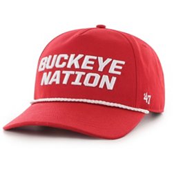 '47 Men's Ohio State Buckeyes Red Hitch Rope Snapback Adjustable Hat