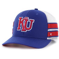 '47 Men's Kansas Jayhawks Blue Straight 8 Trucker Adjustable Hat