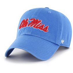 ‘47 Men's Ole Miss Rebels Light Blue Clean Up Adjustable Hat