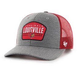 47 Men's Louisville Cardinals Black Clean Up Adjustable Hat