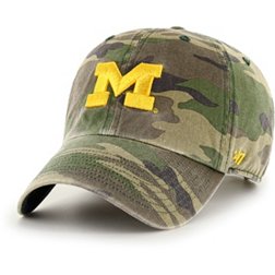‘47 Michigan Wolverines Camo Clean Up Adjustable Hat