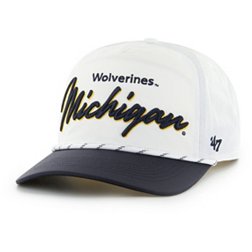 ‘47 Men's Michigan Wolverines White Chamberlain Snapback Adjustable Hat