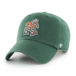 ‘47 Men's Miami Hurricanes Green Clean Up Adjustable Hat
