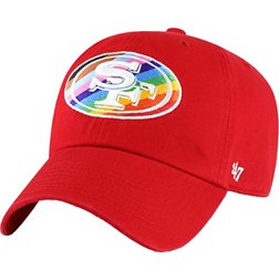 '47 Men's San Francisco 49ers Pride Red Clean Up Adjustable Hat