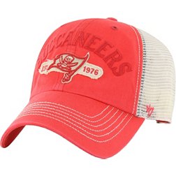 '47 Men's Tampa Bay Buccaneers Riverbank Red Clean Up Adjustable Hat
