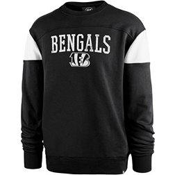 '47 Men's Cincinnati Bengals Groundbreak Black Crew Sweatshirt