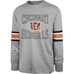 '47 Men's Cincinnati Bengals Cover 2 Grey Long Sleeve T-Shirt