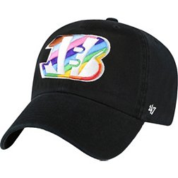 '47 Men's Cincinnati Bengals Pride Black Clean Up Adjustable Hat