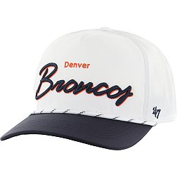 '47 Men's Denver Broncos Chamberlain Hitch White Adjustable Hat