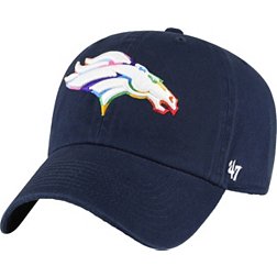'47 Men's Denver Broncos Pride Navy Clean Up Adjustable Hat
