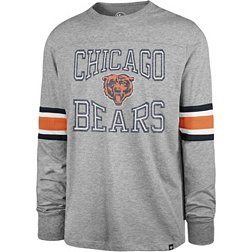 '47 Men's Chicago Bears Cover 2 Grey Long Sleeve T-Shirt