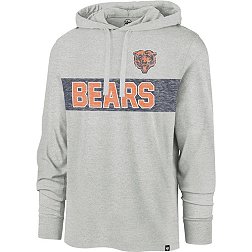 '47 Men's Chicago Bears Grey Franklin Long Sleeve Hooded T-Shirt