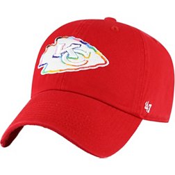 '47 Men's Kansas City Chiefs Pride Red Clean Up Adjustable Hat