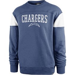 '47 Men's Los Angeles Chargers Groundbreak Blue Crew Sweatshirt