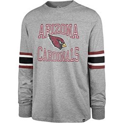 '47 Men's Arizona Cardinals Cover 2 Grey Long Sleeve T-Shirt