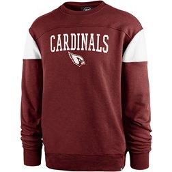 '47 Men's Arizona Cardinals Groundbreak Red Crew Sweatshirt