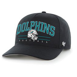 '47 Men's Miami Dolphins Roscoe Hitch Black Adjustable Hat