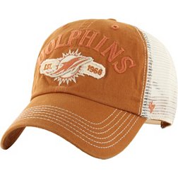 '47 Men's Miami Dolphins Riverbank Orange Clean Up Adjustable Hat