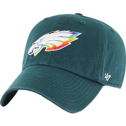 '47 Men's Philadelphia Eagles Pride Green Clean Up Adjustable Hat