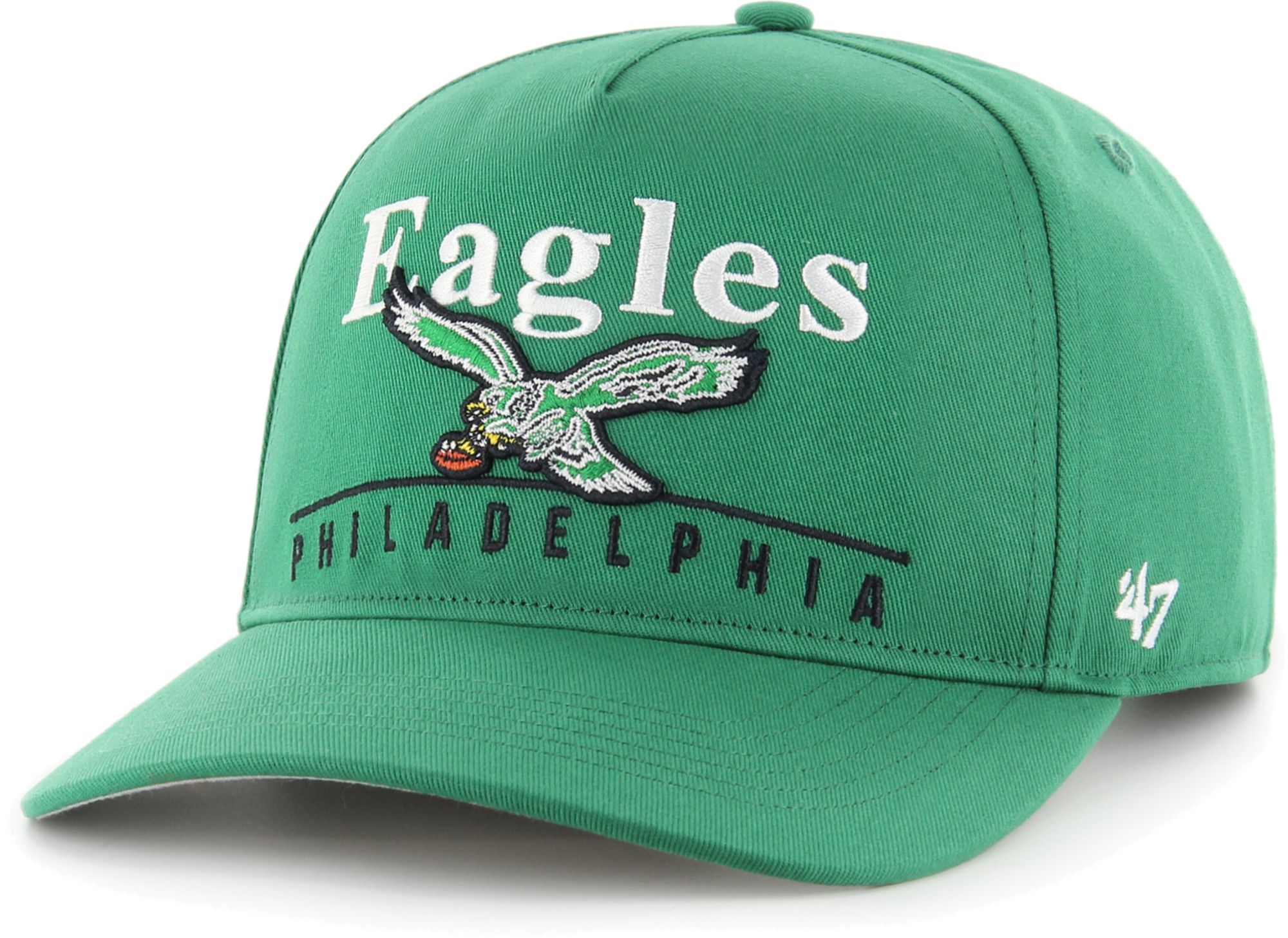 '47 Men's Philadelphia Eagles Super Hitch Grey Throwback Adjustable Hat - Green