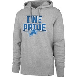 '47 Men's Detroit Lions One Pride Grey Pullover Hoodie