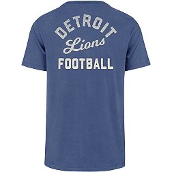 '47 Men's Detroit Lions Turnback Front Blue T-Shirt