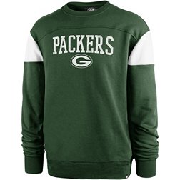 '47 Men's Green Bay Packers Groundbreak Green Crew Sweatshirt