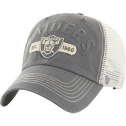 '47 Men's Las Vegas Raiders Riverbank Grey Clean Up Adjustable Hat