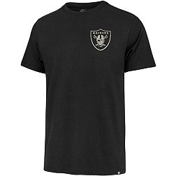 '47 Men's Las Vegas Raiders Turnback Front Black T-Shirt