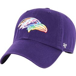'47 Men's Baltimore Ravens Pride Purple Clean Up Adjustable Hat
