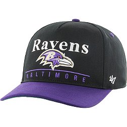 '47 Men's Baltimore Ravens Super Hitch Throwback Black Adjustable Hat