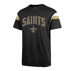 '47 Men's New Orleans Saints Coverall Black T-Shirt