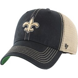 '47 Men's New Orleans Saints Clean Up Trawler Black Adjustable Hat