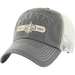 '47 Men's New Orleans Saints Riverbank Grey Clean Up Adjustable Hat