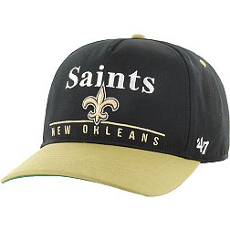 '47 Men's New Orleans Saints Super Hitch Throwback Black Adjustable Hat