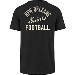 '47 Men's New Orleans Saints Turnback Front Black T-Shirt