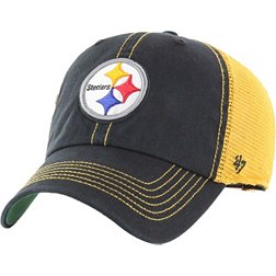 '47 Men's Pittsburgh Steelers Clean Up Trawler Black Adjustable Hat