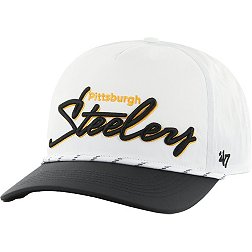 '47 Men's Pittsburgh Steelers Chamberlain White Adjustable Hat