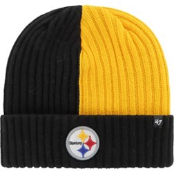 '47 Men's Pittsburgh Steelers Black Fracture Knit