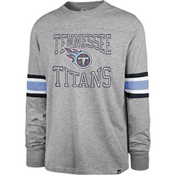 '47 Men's Tennessee Titans Cover 2 Grey Long Sleeve T-Shirt