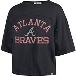 '47 Women's Atlanta Braves Blue Moon Cropped T-Shirt