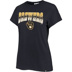 Women's Touch Navy Milwaukee Brewers Formation Long Sleeve T-Shirt Size: Extra Large