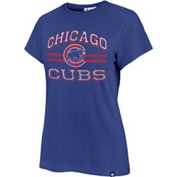 '47 Women's Chicago Cubs Blue Franklin T-Shirt
