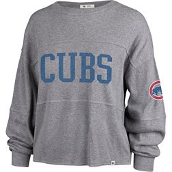 '47 Women's Chicago Cubs Gray Loud Jada Long Sleeve Shirt