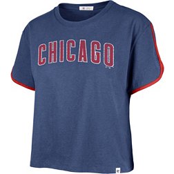 '47 Brand Women's Chicago Cubs Royal Wordmark Crop Top