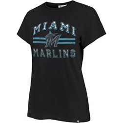 '47 Women's Miami Marlins Black Franklin T-Shirt